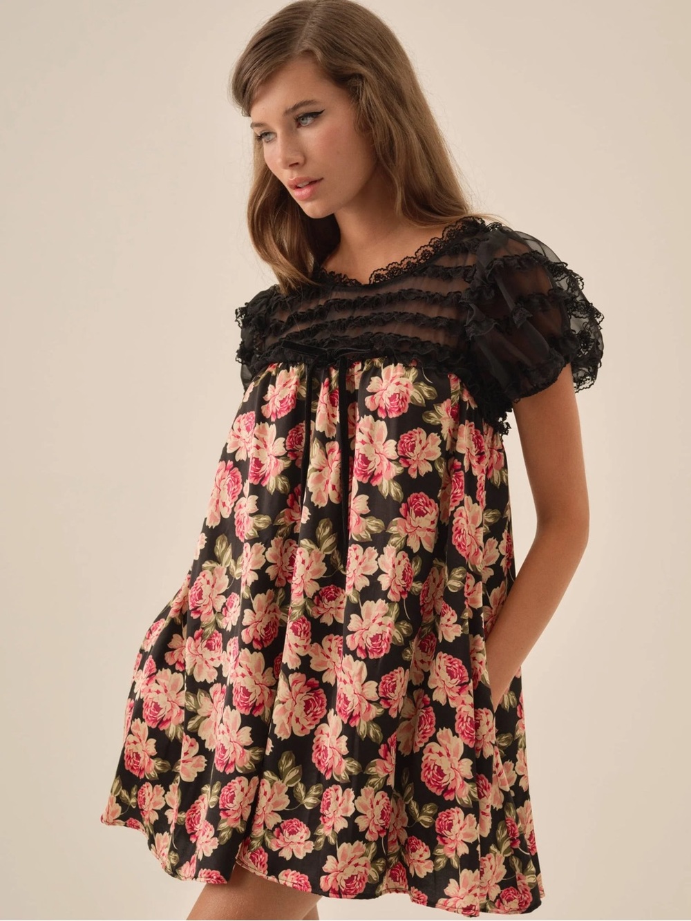 $289 NWT For Love And Lemons “Belmond” Mini Dress Sz Small